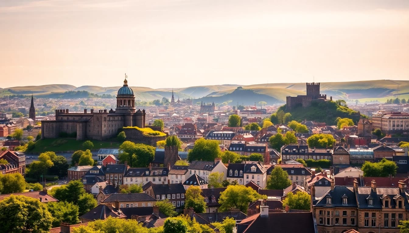 Erleben Sie die besten Edinburgh Sehenswürdigkeiten in einem beeindruckenden Aerial-Blick über die Stadt.