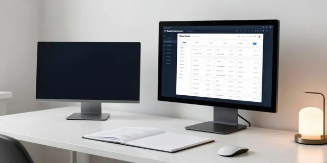 Immobilienmakler Saarbrücken in einer modernen Arbeitsumgebung mit Echtzeit-Datenvisualisierung und professioneller Software.