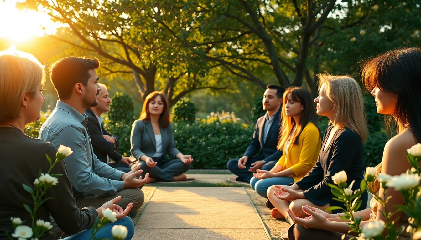 Spirituelle Seminare mit Teilnehmern in harmonischer Umgebung erleben.