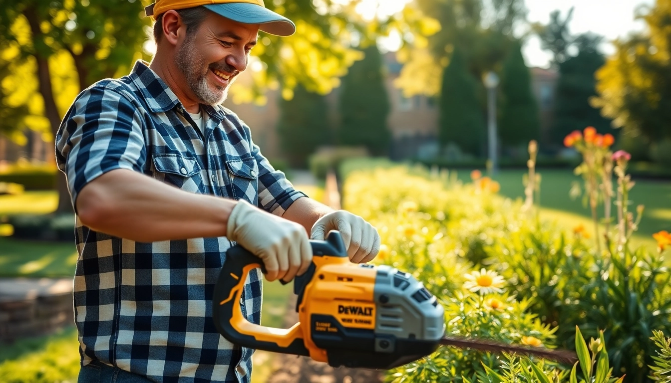 Dewalt Gartengeräte optimieren die Gartenarbeit für ein perfektes Ergebnis.