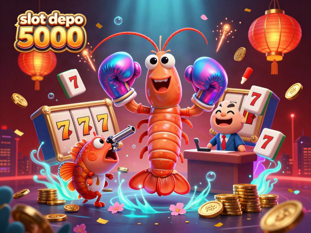 Play interactively with slot depo 5000 featuring animated characters in a vibrant casino environment.