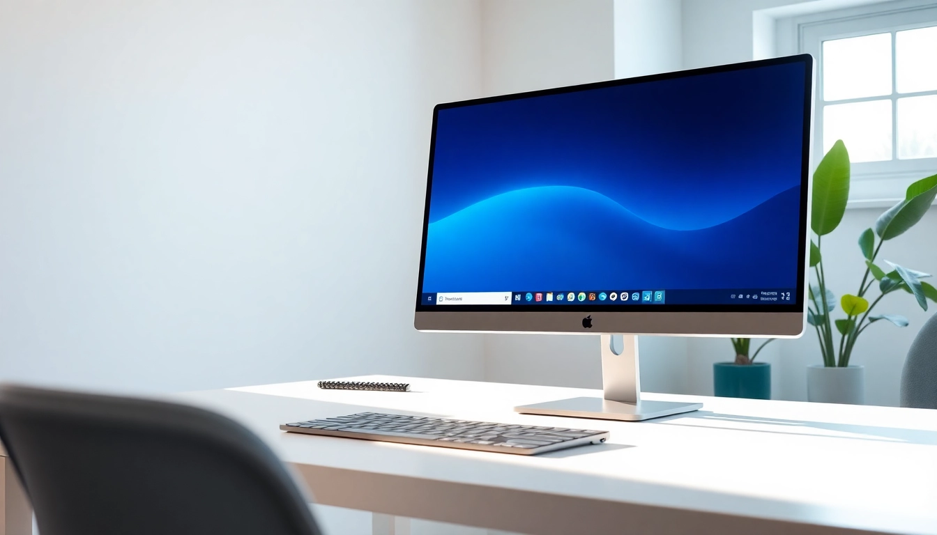 Windows 11 Pro Original-Lizenz kaufen im professionellen Computerarbeitsplatz mit hellem Licht.