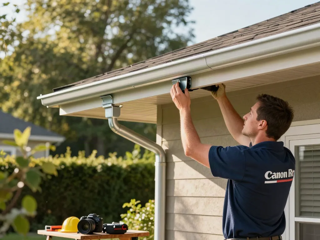 Seamless gutter installation in Spokane ensuring water flow management for homeowner.